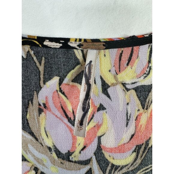 Free People Floral Print Long Sleeve Blouse size‎ XS - Picture 3 of 8